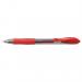 Pilot G207 Gel R/ball Pen Rubber Grip Retractable 0.7mm Tip 0.39mm Line Red Ref 4902505163173 [Pack 12] 380207