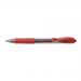 Pilot G207 Gel R/ball Pen Rubber Grip Retractable 0.7mm Tip 0.39mm Line Red Ref 4902505163173 [Pack 12] 380207