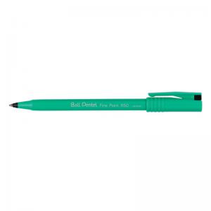 Pentel R50 Rollerball Pen 0.8mm Tip 0.4mm Line Black Ref R50-A Pack 12