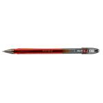 Pilot G107 Gel Ink Pen Medium 0.7mm Tip 0.39mm Line Red Ref 4902505130250 [Pack 12] 380283