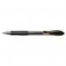 Pilot G207 Gel R/ball Pen Rubber Grip Retractable 0.7mm Tip 0.39mm Line Black Ref 4902505163166 [Pack 12] 380301