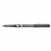 Pilot V5 Hi-Tecpoint Rollerball Pen Liquid Ink 0.5mm Tip 0.3mm Line Black Ref 4902505085680 [Pack 12] 380481