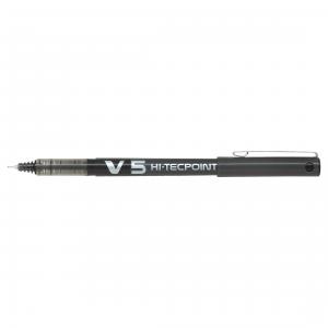 Image of Pilot V5 Hi-Tecpoint Rollerball Pen Liquid Ink 0.5mm Tip 0.3mm Line