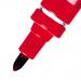 Pentel N50 Permanent Marker Bullet 4.3mm Tip 2.2mm Line Red Ref N50-B [Pack 12] 380753