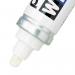 Pentel White Permanent Marker Valve-controlled Bullet Tip 6.6mm Tip 3.3mm Line White Ref X100W [Pack 12] 380760