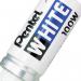 Pentel White Permanent Marker Valve-controlled Bullet Tip 6.6mm Tip 3.3mm Line White Ref X100W [Pack 12] 380760