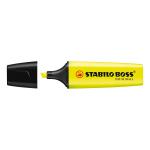 Stabilo Boss Highlighters Chisel Tip 2-5mm Line Yellow Ref 70/24/10 [Pack 10] 380950