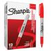 Sharpie Permanent Marker Fine Tip 0.9mm Red Ref S0810940 [Pack 12] 381211