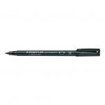 Staedtler 317 Lumocolor Permanent Pen Medium 1.0mm Line Black Ref 317-9 [Pack 10] 383121