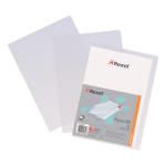Rexel Nyrex 80 Letter File Folder Cut Flush Embossed 80/LF/A4 A4 Clear Ref 12280 [Pack 25] 383128
