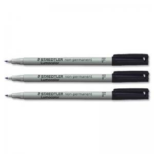 Staedtler 316 Lumocolor Pen Non-permanent Fine 0.6mm Line Black Ref