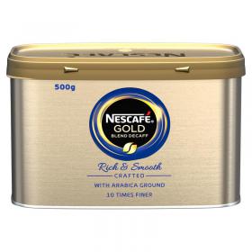 Nescafe Gold Blend Instant Coffee Decaffeinated Tin 500g Ref 12339242 386032