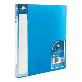 Concord Vibrant Ring Binder Polypropylene 2 O-Ring 15mm Size A4 Blue Ref 7123-PFL Pack of 10 388092