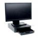Monitor Screen Riser 67mm Stackable 1 Drawer 15kg Load Black 388839