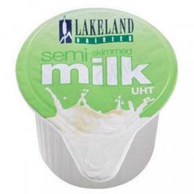 Lakeland UHT Semi-Skimmed Milk Pots 12ml Ref 68632X Pack of 120 390007