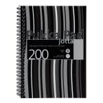 Pukka Pad Jotta Notebook Poly Wirebound 80gsm Ruled Perforated 200pp A5 Black Ref JP021-5 [Pack 3] 391044
