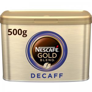 Nescafe Gold Blend Instant Coffee Decaffeinated Tin 500g Ref 12339242