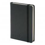 Silvine Executive Soft Feel Notebook 80gsm Ruled with Marker Ribbon 160pp A6 Black Ref 196BK 391118