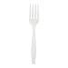 Fork Disposable Plastic White [Pack 100] 391955