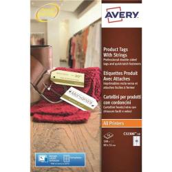 Cheap Stationery Supply of Avery C32300 Product Tags with Strings 89 x 51mm (Pack of 100 Tags) - UK C32300-10.UK Office Statationery