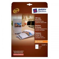 Cheap Stationery Supply of Avery (DL) Customisable Two-Sided Printable Brochure Paper (White) - Pack of 25 Brochures C32290-25.UK Office Statationery