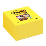 Post-it Super Sticky Note Cube Pad of 350 Sheets 76x76mm Yellow Ref 2028S 393504