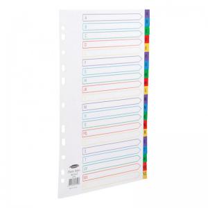 Concord index A-Z Polypropylene Multipunched Reinforced