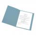 5 Star Office Square Cut Folder Recycled 250gsm A4 Blue [Pack 100]