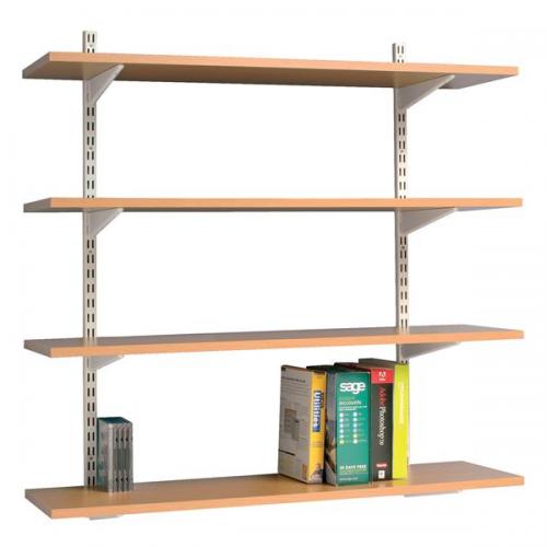 Trexus Top Shelf Shelving Unit System 4, Wall Mounted Book Shelving Units