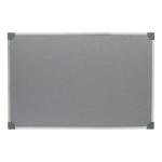 5 Star Office Felt Noticeboard with Fixings and Aluminium Trim W900xH600mm Grey 397786