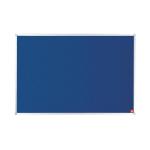 5 Star Office Felt Noticeboard with Fixings and Aluminium Trim W1200x900mm Blue 397794