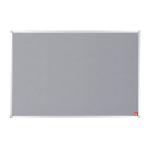 5 Star Office Felt Noticeboard with Fixings and Aluminium Trim W1200xH900mm Grey 397816