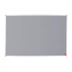 Cheap Stationery Supply of 5 Star Office Felt Noticeboard with Fixings and Aluminium Trim W1200xH900mm Grey 397816 Office Statationery