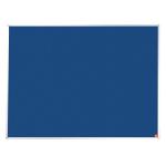 5 Star Office Felt Noticeboard with Fixings and Aluminium Trim W1800xH1200mm Blue 397824