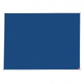 5 Star Office Felt Noticeboard with Fixings and Aluminium Trim W1800xH1200mm Blue