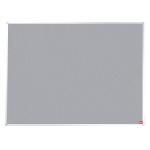 5 Star Office Felt Noticeboard with Fixings and Aluminium Trim W1800xH1200mm Grey 397840