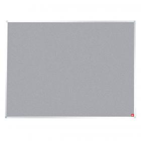5 Star Office Felt Noticeboard with Fixings and Aluminium Trim W1800xH1200mm Grey 397840