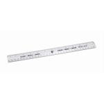 5 Star Office Ruler Plastic Metric and Imperial Markings 300mm Clear [Pack 10] 397867