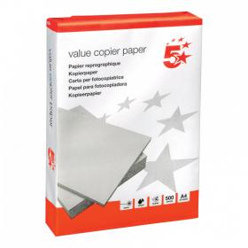 5 Star Value Copier Paper Ream-Wrapped A4 White [5RM x 500 Sheets] 397921