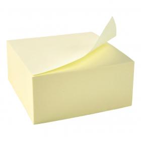 5 Star Office Re-Move Notes Cube Pad of 400 Sheets 76x76mm Yellow 397999