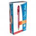 Paper Mate Flexgrip Retractable Ultra Ball Pen Medium 1.0mm Tip 0.7mm Line Red Ref S0190413 [Pack 12] 399371