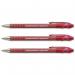 Paper Mate Flexgrip Retractable Ultra Ball Pen Medium 1.0mm Tip 0.7mm Line Red Ref S0190413 [Pack 12] 399371