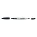 Sharpie Twin Tip Permanent Marker Alcohol-based 0.9mm and 0.5mm Line Black Ref S0811100 [Pack 12] 399719