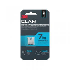 3M Claw Drywall Picture Hanger 7kg (Pack of 2) 7100269135 3M00225
