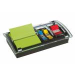 Post-it Designer Combi Note Dispenser with Z-Notes and Index Tabs Black DS100-VP 3M01074