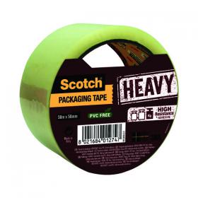 Scotch Packaging Tape Durable Hold 50mmx50m Clear HV5050ST 3M01274
