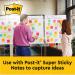 Post-it Super Sticky Table Top Easel PadDry Erase Board 563-D3 3M02977