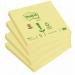 Post-it Notes Recycled 76x76mm Canary Yellow (Pack of 12) 654-1Y 3M04242