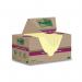 Post-it Super Sticky Recycled 47.6x47.6mm Cardboard Packaging Yellow (Pack of 12) 622RSS12CY 3M06001