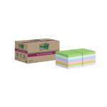 Post-it Super Sticky Recycle 47.6x47.6 Cardboard Packaging Assorted (Pack of 12) 622RSS12COL 3M06006